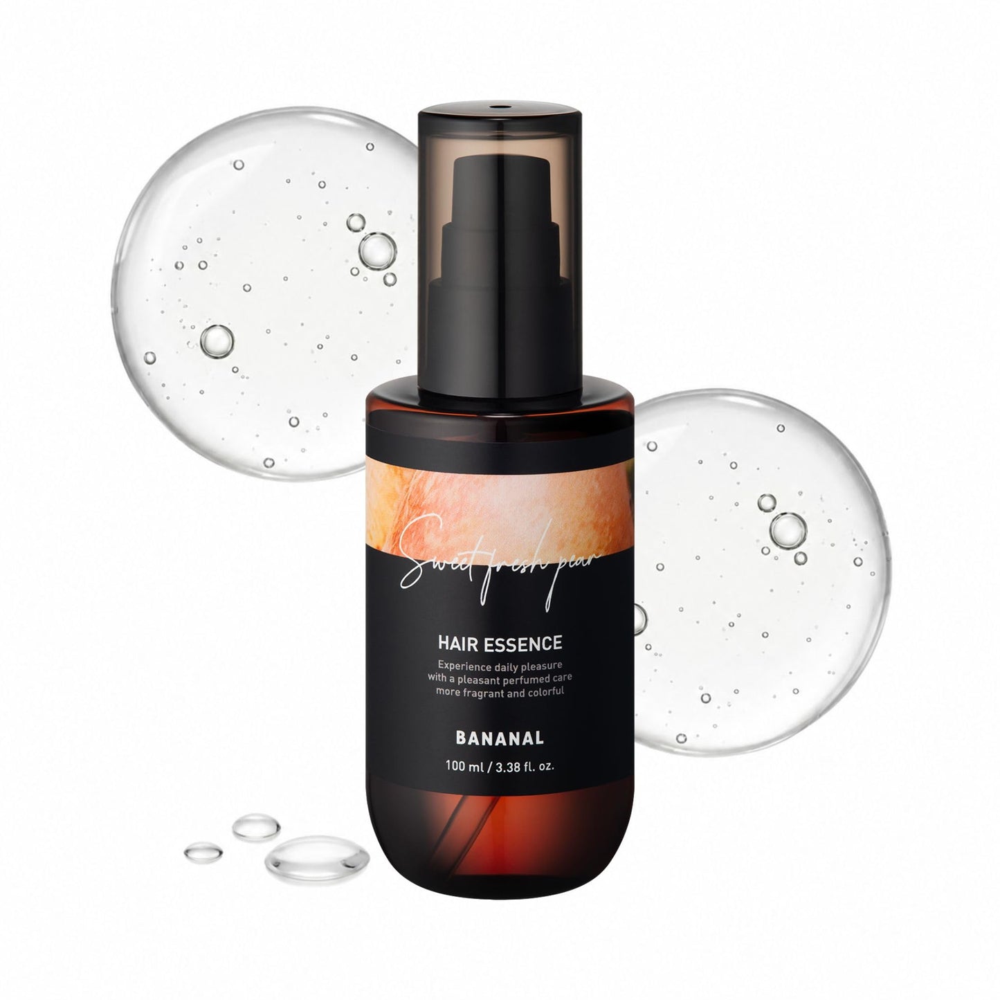 Hot2-in-1 Hair Serum & Perfume Oil - Korean Hair Care, Moroccan Argan Oil & 12 Amino Acids for Dry Damaged Hair, Anti-Frizz Glass Hair Shine, Paraben-Free, Baby Powdery Musk, 3.38 fl oz