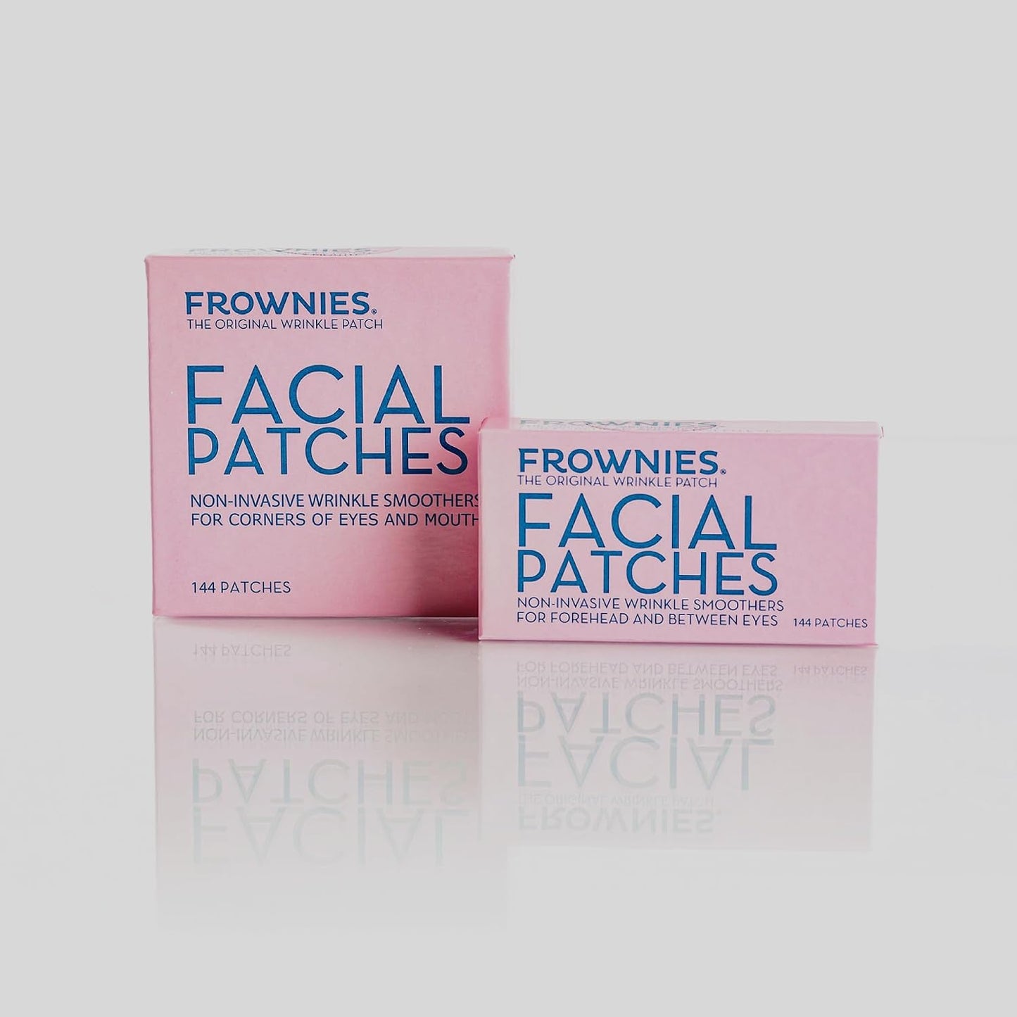 HotFrownies Forehead and Between the Eyes Wrinkle Patches - Hypoallergenic Facial Patches to Smooth & Soften Forehead Wrinkles & Eleven Lines - For Overnight Use, 144 Patches