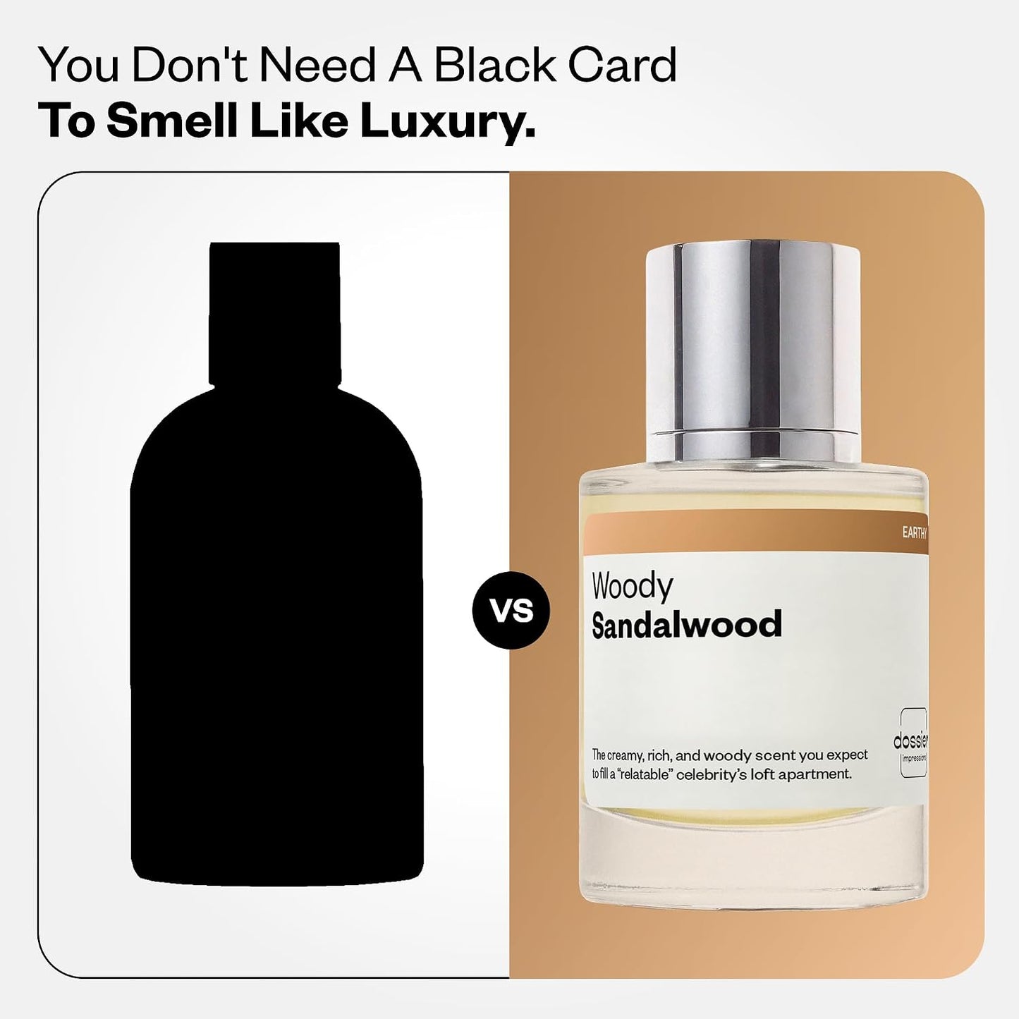 Hot Dossier - Woody Sandalwood - Eau de Parfum - Inspired by Santal 33 - Long-Lasting Fragrance - Unisex - 1.7 fl oz (50ml)