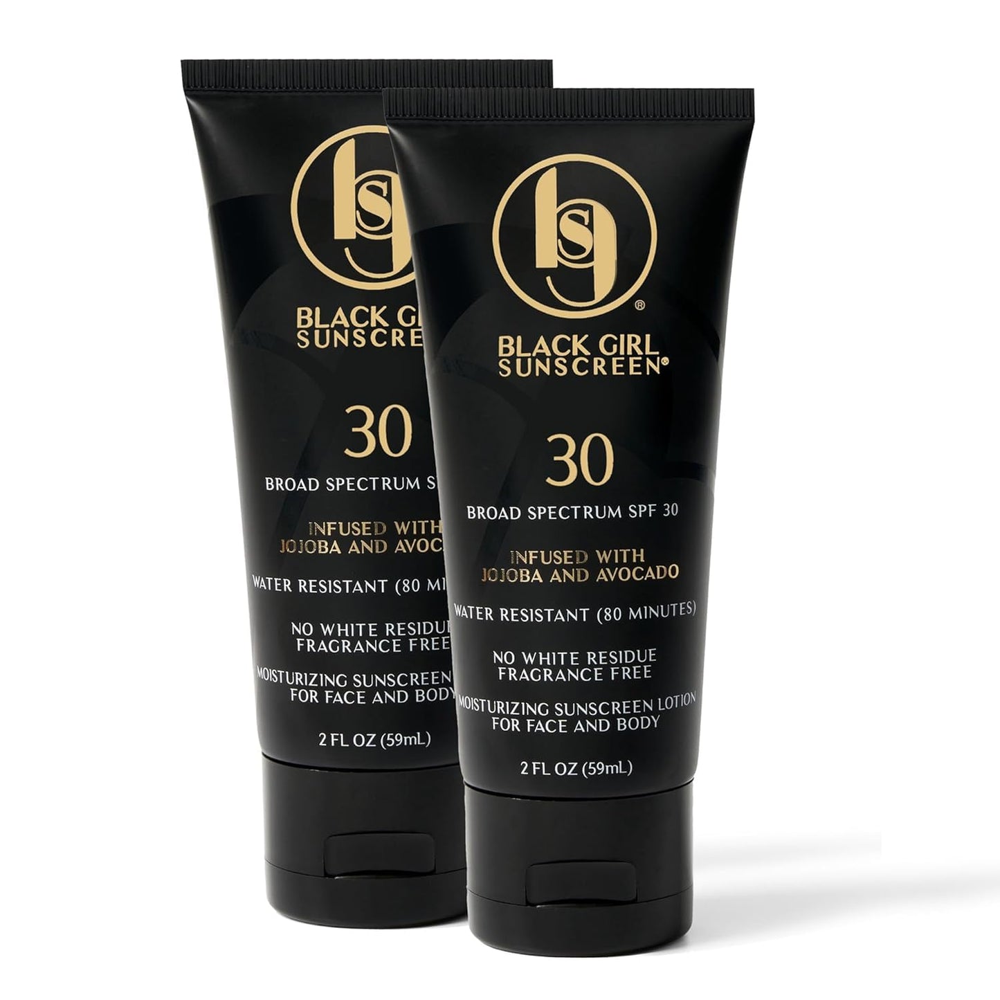 HotBlack Girl Sunscreen - Face & Body Moisturizing Sunscreen Lotion SPF 30 for Melanin Rich Skin, Leaves no White Cast (SPF-30-4oz)