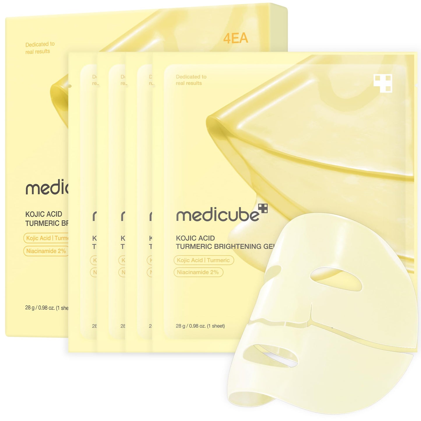 Hotmedicube Jelly Gel Mask with Salmon DNA PDRN Pink Collagen | Overnight Face Mask for Glass Glow Skin | Elasticity, Hydrating, Firming and Moisturizing | Korean Skincare, 28g x 4ea