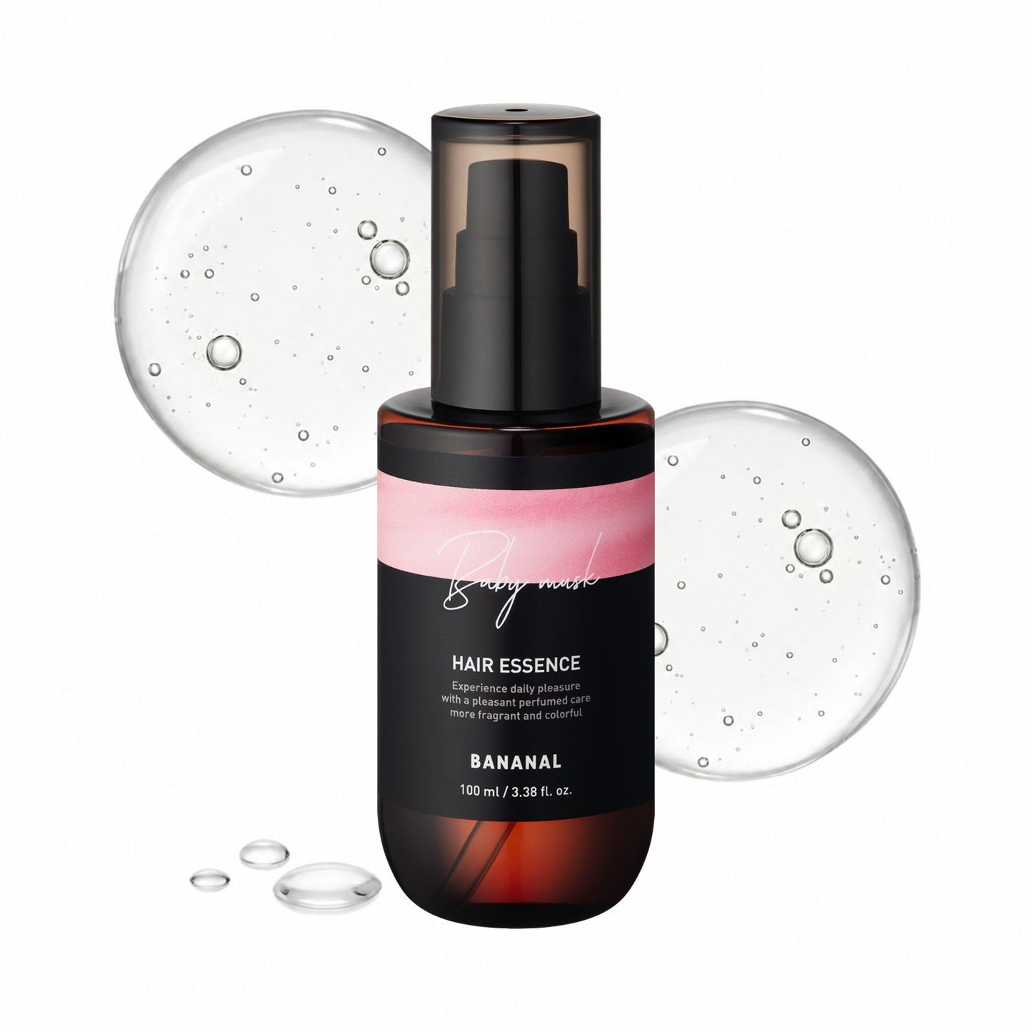 Hot2-in-1 Hair Serum & Perfume Oil - Korean Hair Care, Moroccan Argan Oil & 12 Amino Acids for Dry Damaged Hair, Anti-Frizz Glass Hair Shine, Paraben-Free, Baby Powdery Musk, 3.38 fl oz
