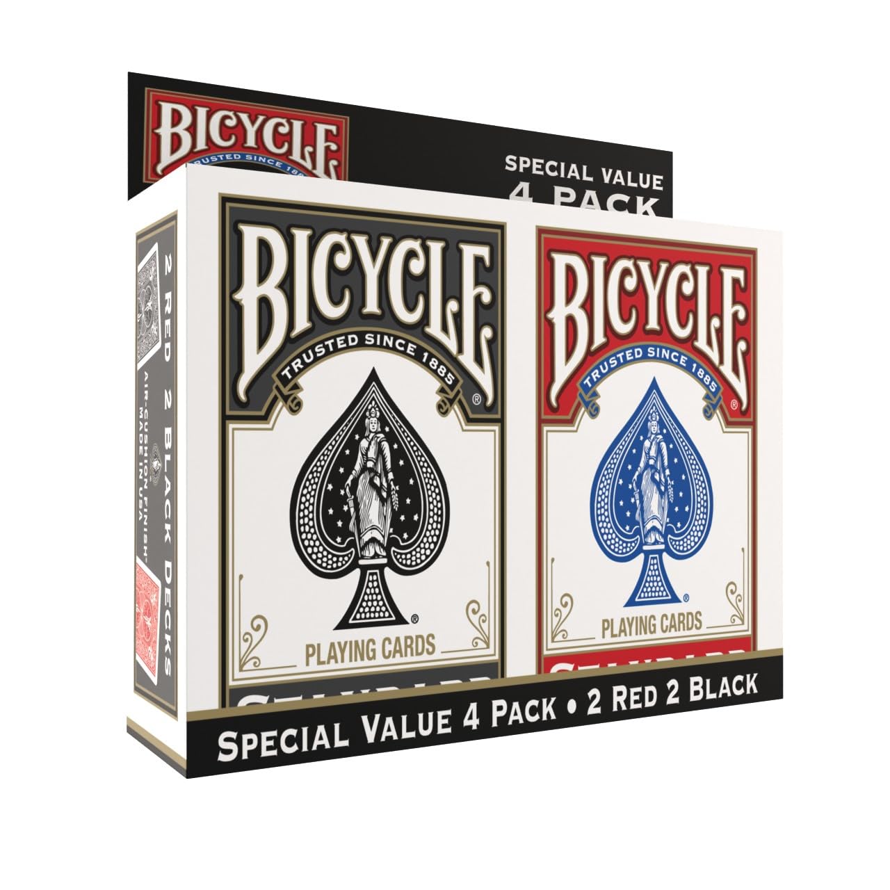 HotBicycle Waterproof Playing Cards Red Plastic Deck Pool Beach | 100% waterproof and washable, Modern Cupid Back design, Protective clamshell case included, Durable yet flexible