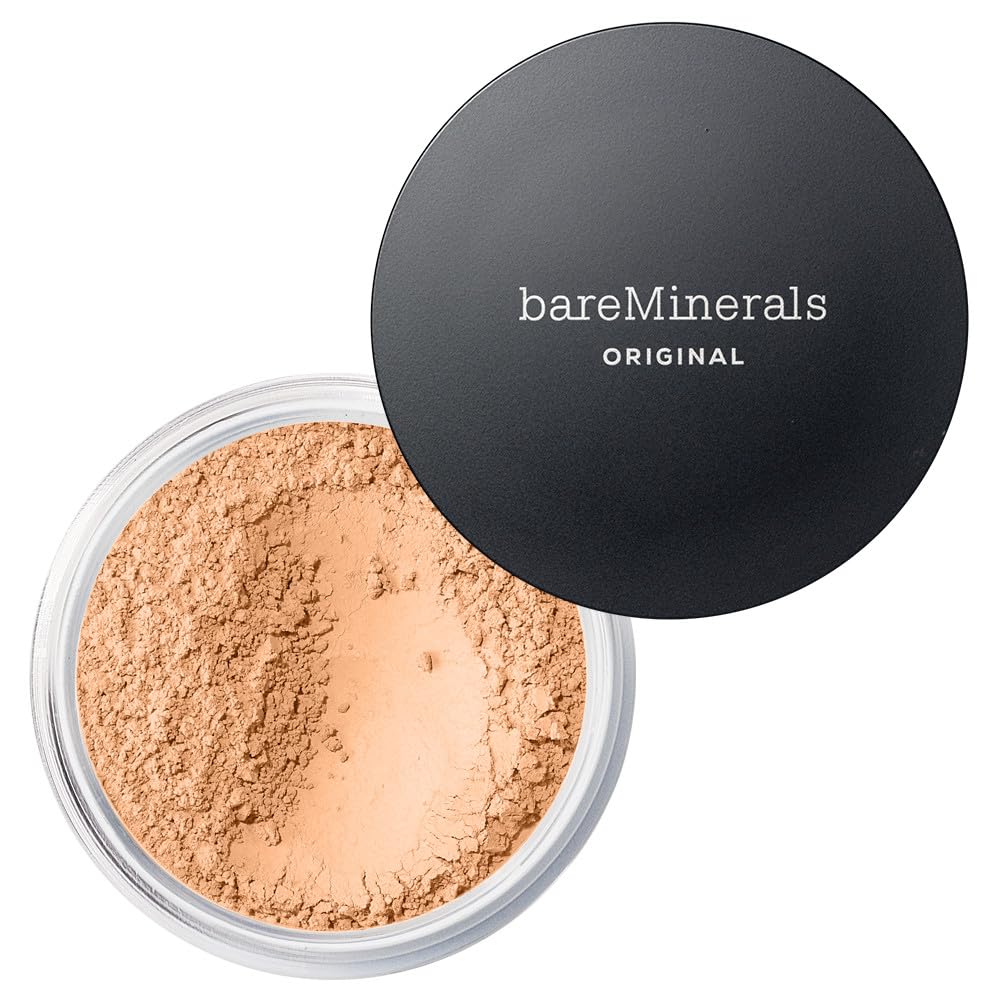 HotbareMinerals Original Loose Powder Foundation SPF 15 - Powder Face Makeup with Added Sun Protection - Sheer to Full Coverage Foundation