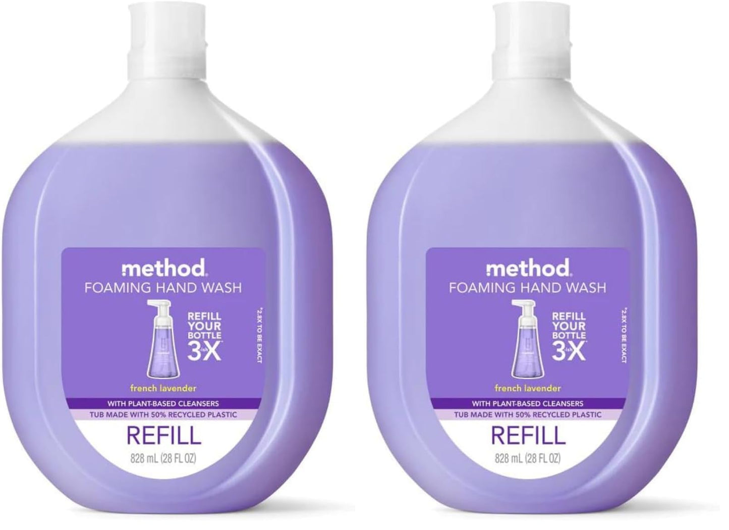 Hotmethod Foaming Hand Wash, Sweet Water - Leaves Hands Feeling Soft & Clean, for Bathroom & Kitchen, Notes of Dewy Lemon Leaf, Grapefruit & Star Jasmine, 10 fl oz, 3 pack