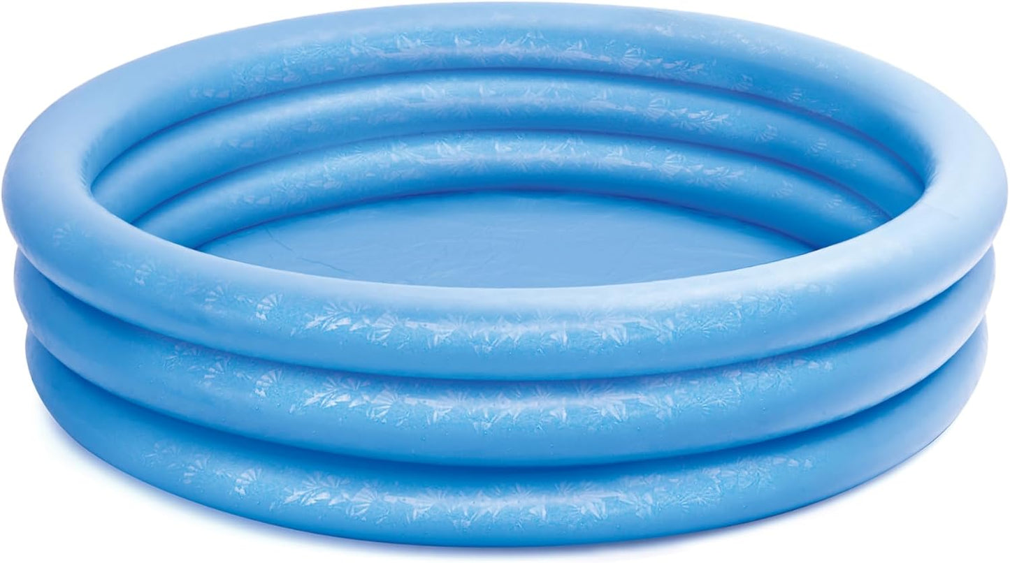 HotINTEX 59416EP Crystal Blue Inflatable Kiddie Swimming Pool, 45in x 10in