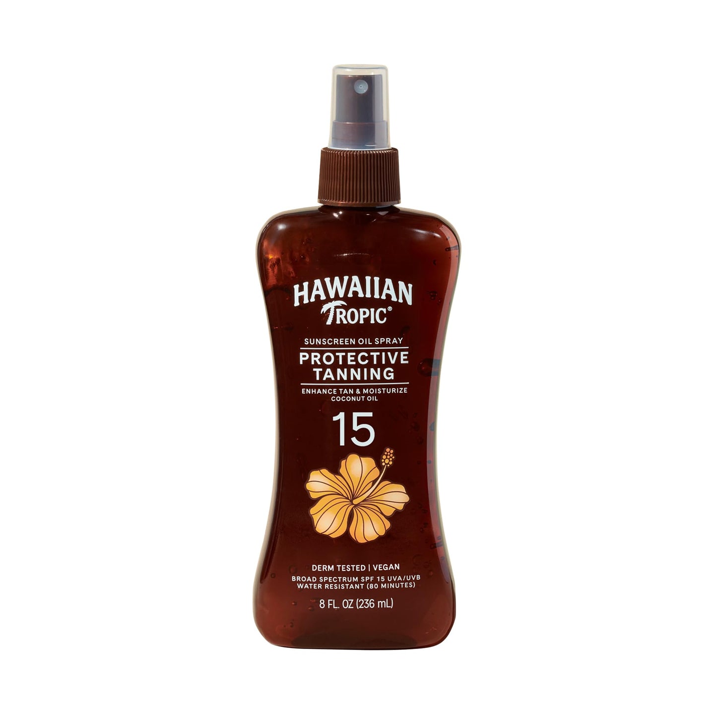 HotHawaiian Tropic Dark Tanning Oil, 8 Fl Oz | Moisturizing Body Oil with Cocoa Butter, Tan Enhancer, 8 Fl Oz each Twin Pack