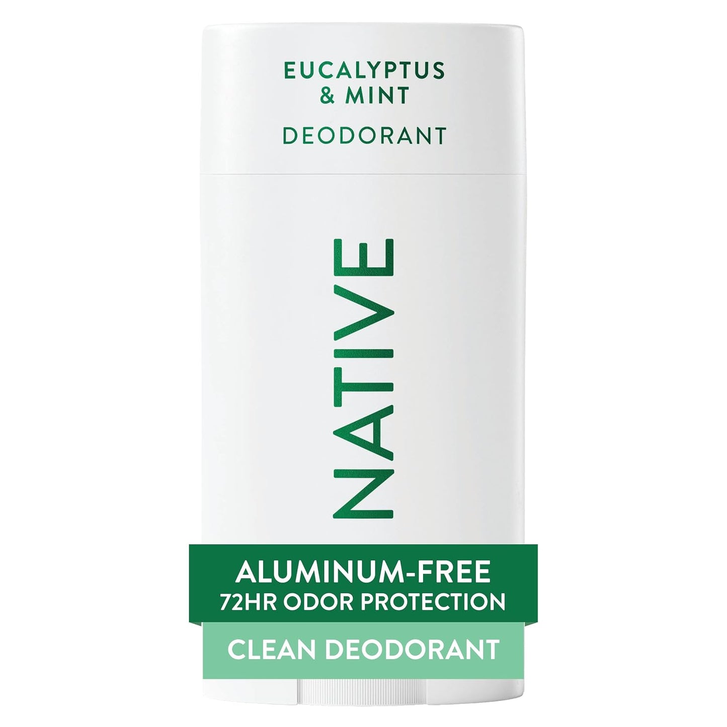HotNative Deodorant Contains Naturally Derived Ingredients, 72 Hour Odor Control, Deodorant for Women and Men, Aluminum Free, Eucalyptus & Mint 2.65oz