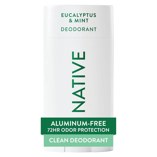 HotNative Deodorant Contains Naturally Derived Ingredients, 72 Hour Odor Control, Deodorant for Women and Men, Aluminum Free, Eucalyptus & Mint 2.65oz