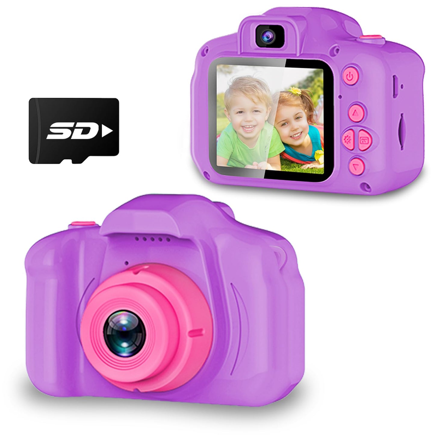 Hot Seckton Upgrade Kids Selfie Camera, Christmas Birthday Gifts for Boys Age 3-9, HD Digital Video Cameras for Toddler, Portable Toy for 3 4 5 6 7 8 Year Old Boy with SD Card-Navy Blue
