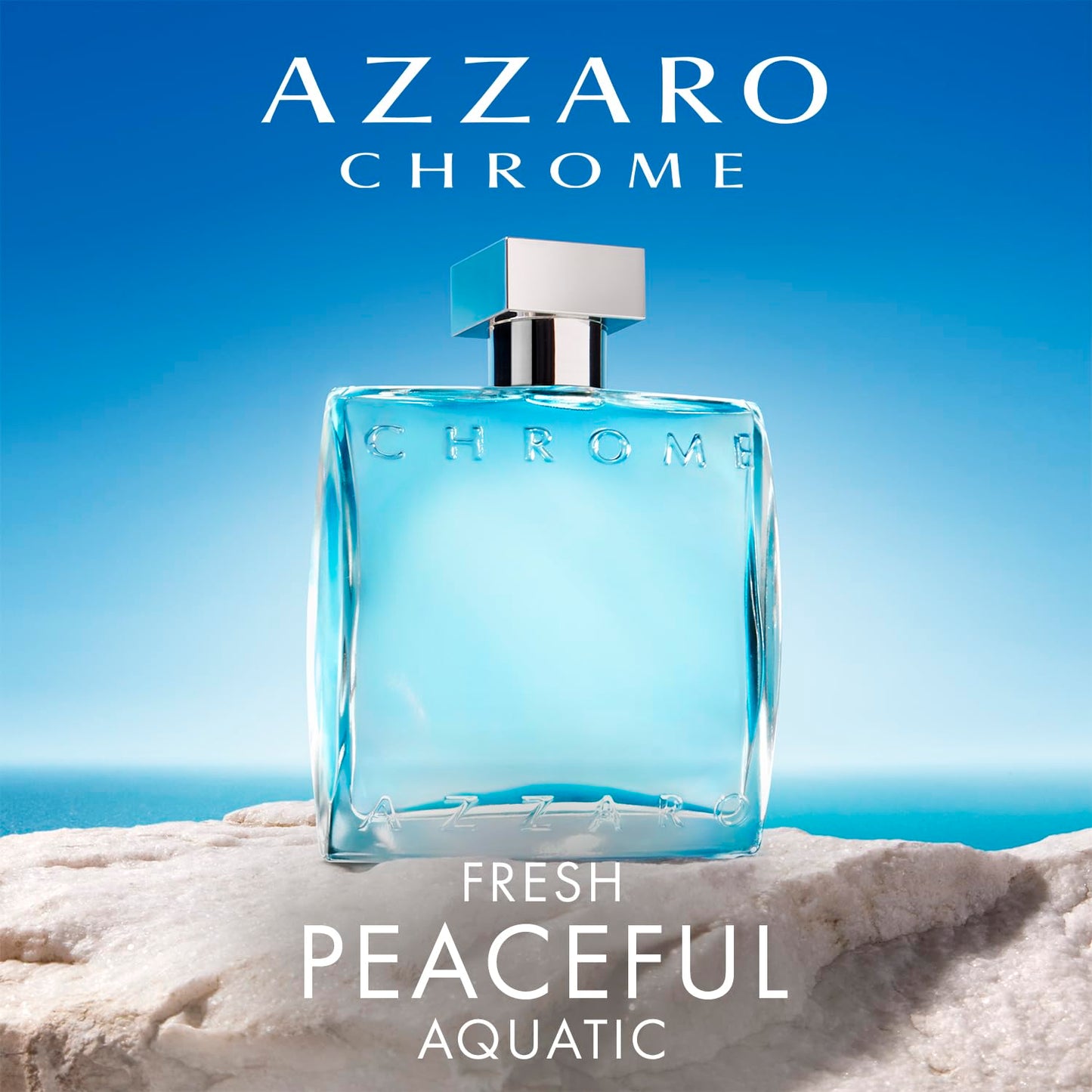 Hot Azzaro Chrome Eau de Toilette - Fresh Aquatic Mens Cologne - Citrus, Woody, Musky Fragrance -Fresh Notes of Bergamot - Everyday Wear - Classic Summer Beach Scent - Luxury Perfumes for Men