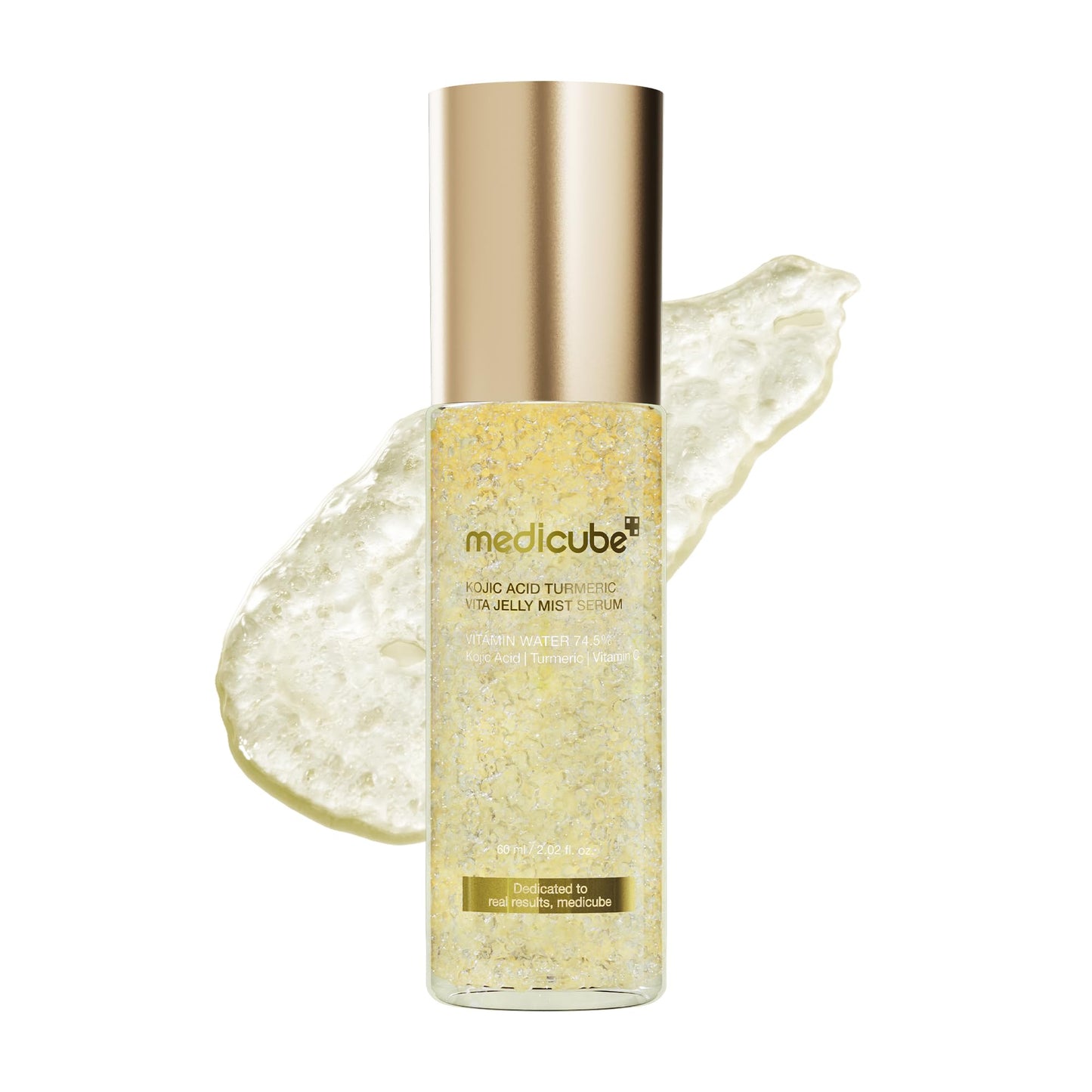 Hotmedicube Jelly Mist Serum with Pink PDRN Collagen | Dual-Texture Glow Spray with Niacinamide, Glutathione, Ceramide, Hyaluronic Acid | for Hydration, Radiance, Plump-Looking Skin | 2.02 fl.oz