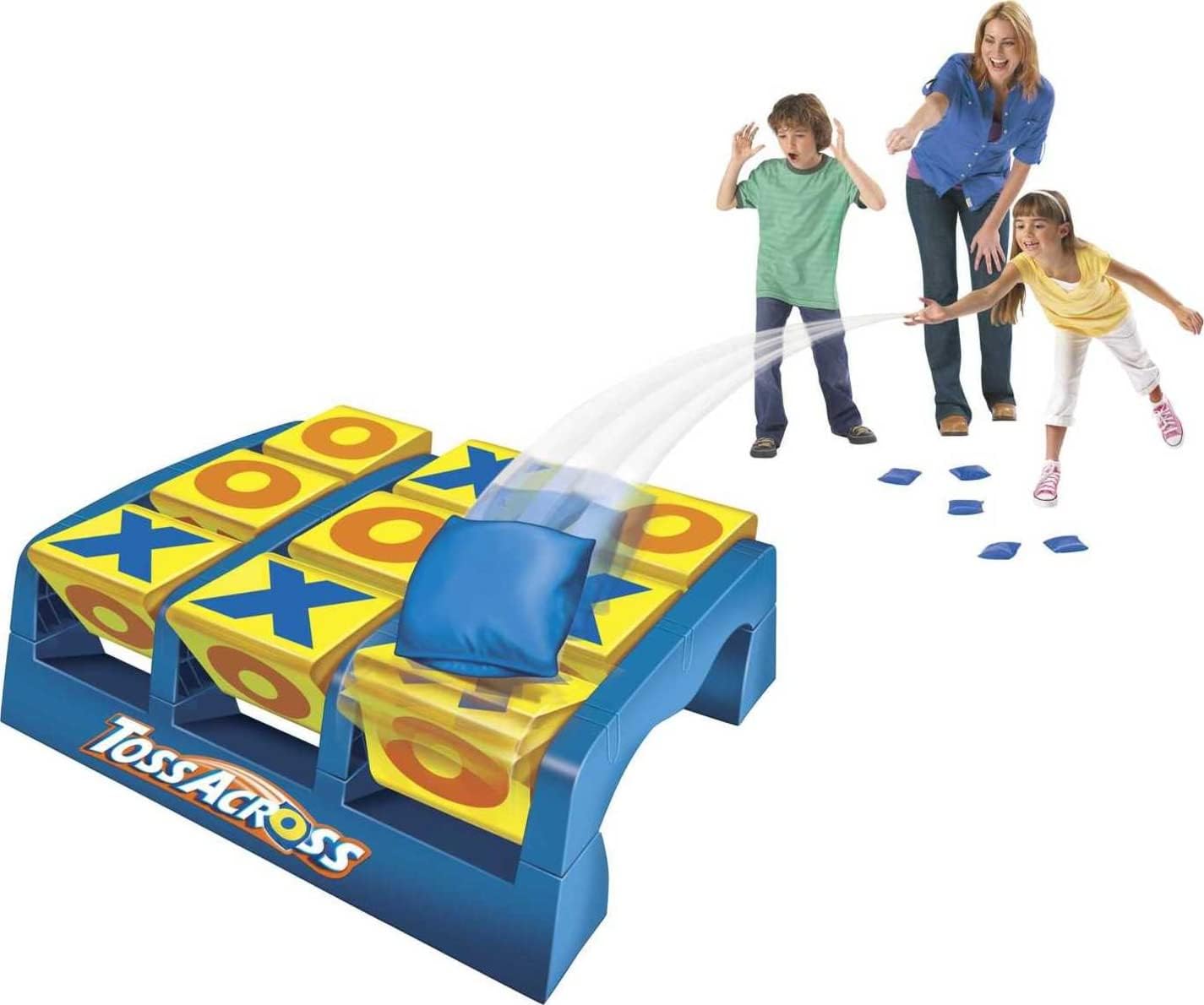 HotMattel Games Toss Across Indoor Outdoor Game for Ages 5+, 2-4 Players | Get 3-in-a-Row Bean Bag Throwing Tic-Tac-Toe Game, Active Play for Family Nights & Camping