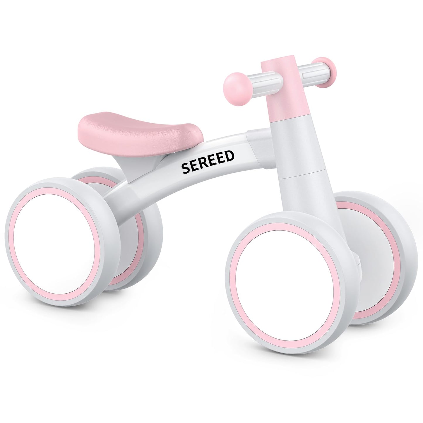 HotSEREED Baby Balance Bike for 1 Year Old Boys Girls 12-24 Month Toddler Balance Bike, 4 Wheels Toddler First Bike, First Birthday Gifts