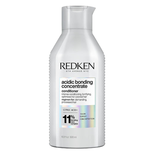 HotRedken Acidic Bonding Concentrate Conditioner For Damaged Hair Repair - Strengthens and Repairs Weak and Brittle Hair, Sulfate-Free, With Citric Acid
