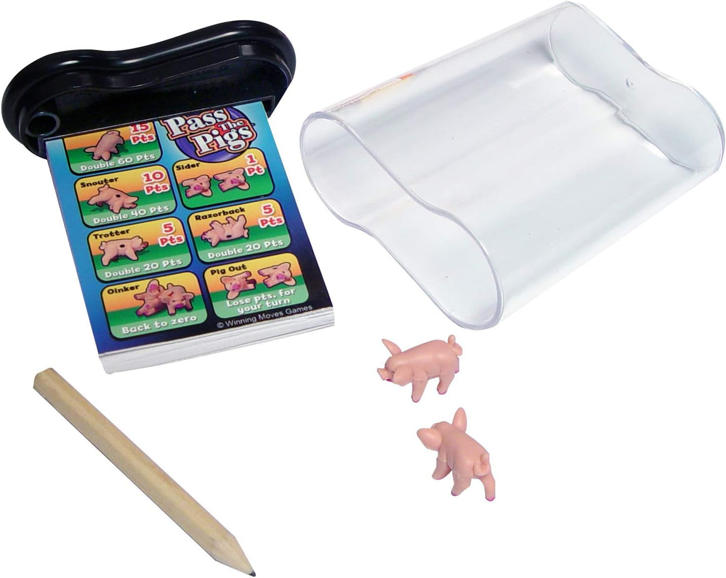 HotPass the Pigs, Hilarious Pig Dice Game by Winning Moves Games USA | Famous Family Favorite for 50 Years, 2 or more Players, Ages 7+