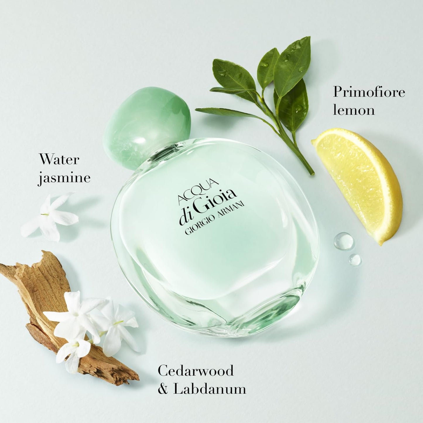 Hot Armani Beauty - Acqua di Gioia - Eau de Parfum - Floral Fruity Fragance for Women - Primofiore Lemon, Water Jasmin, Cedarwood Notes