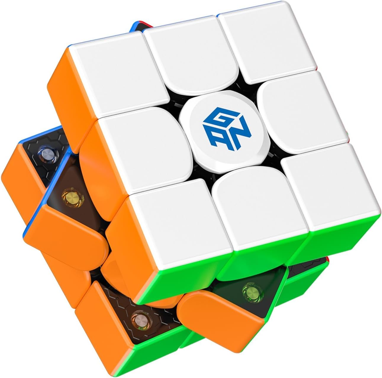 HotGAN 356 M, Speed Cube 3x3 Magnetic Speedcube Stickerless 356M Fidget Toys for Kids Adults, No Extra GES