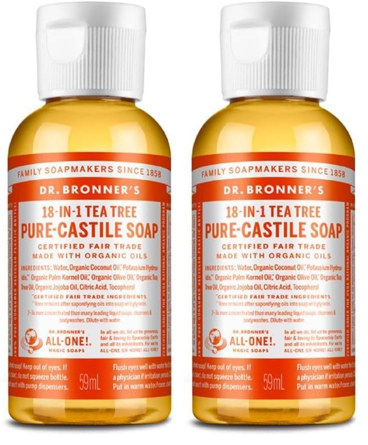 HotDr. Bronner's Pure-Castile Liquid Soap, Made with Organic Oils, 18-in-1 Uses: Face, Body, Hair, Laundry, Pets and Dishes, Concentrated, Vegan, Non-GMO, Lavender, 32 Oz