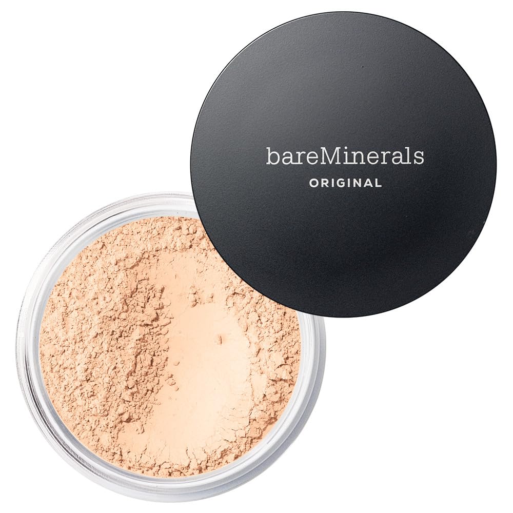 HotbareMinerals Original Loose Powder Foundation SPF 15 - Powder Face Makeup with Added Sun Protection - Sheer to Full Coverage Foundation