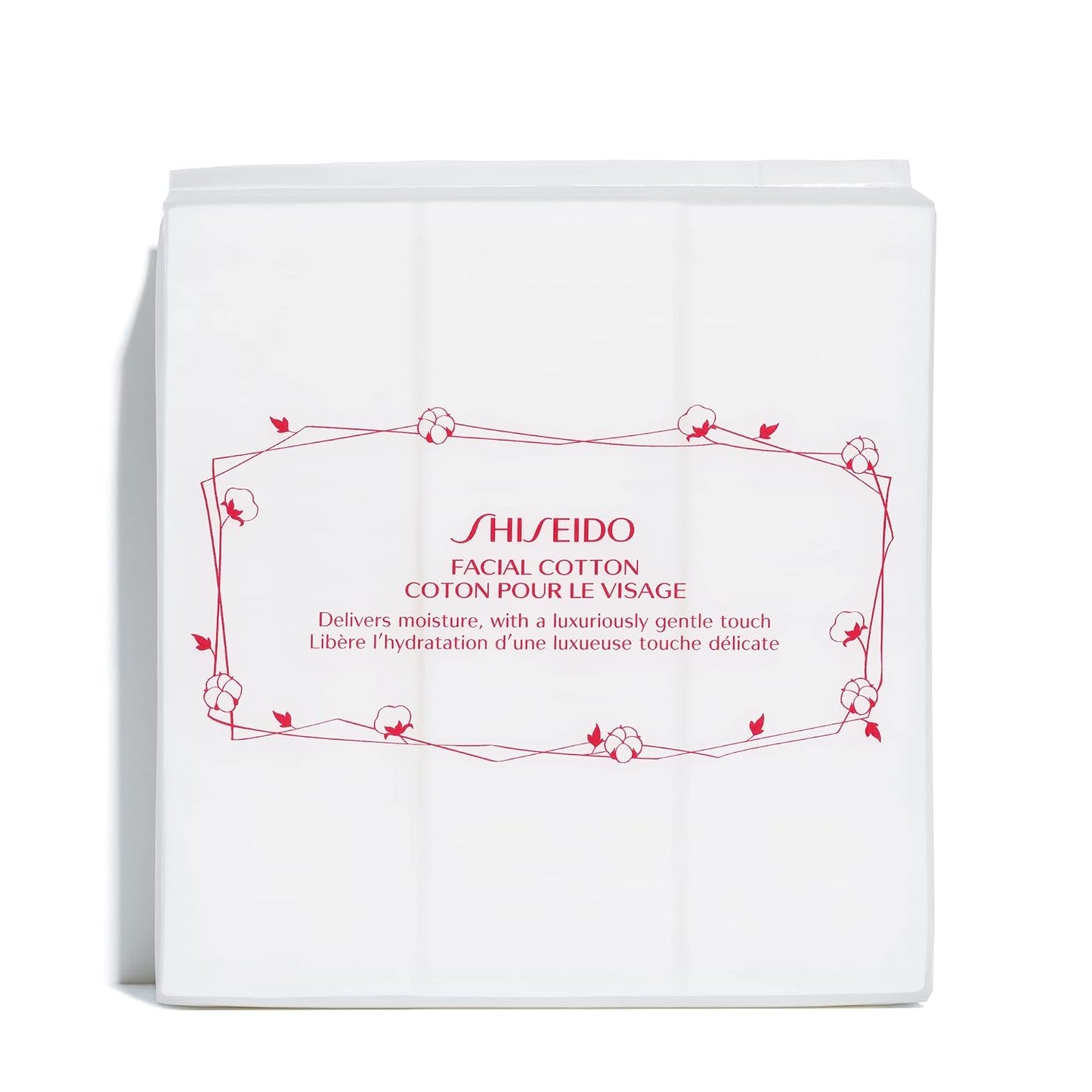 HotShiseido Facial Cotton Pads - Includes 165 Squares - for Softener Application & Makeup Removal - 100% Natural, Super Soft