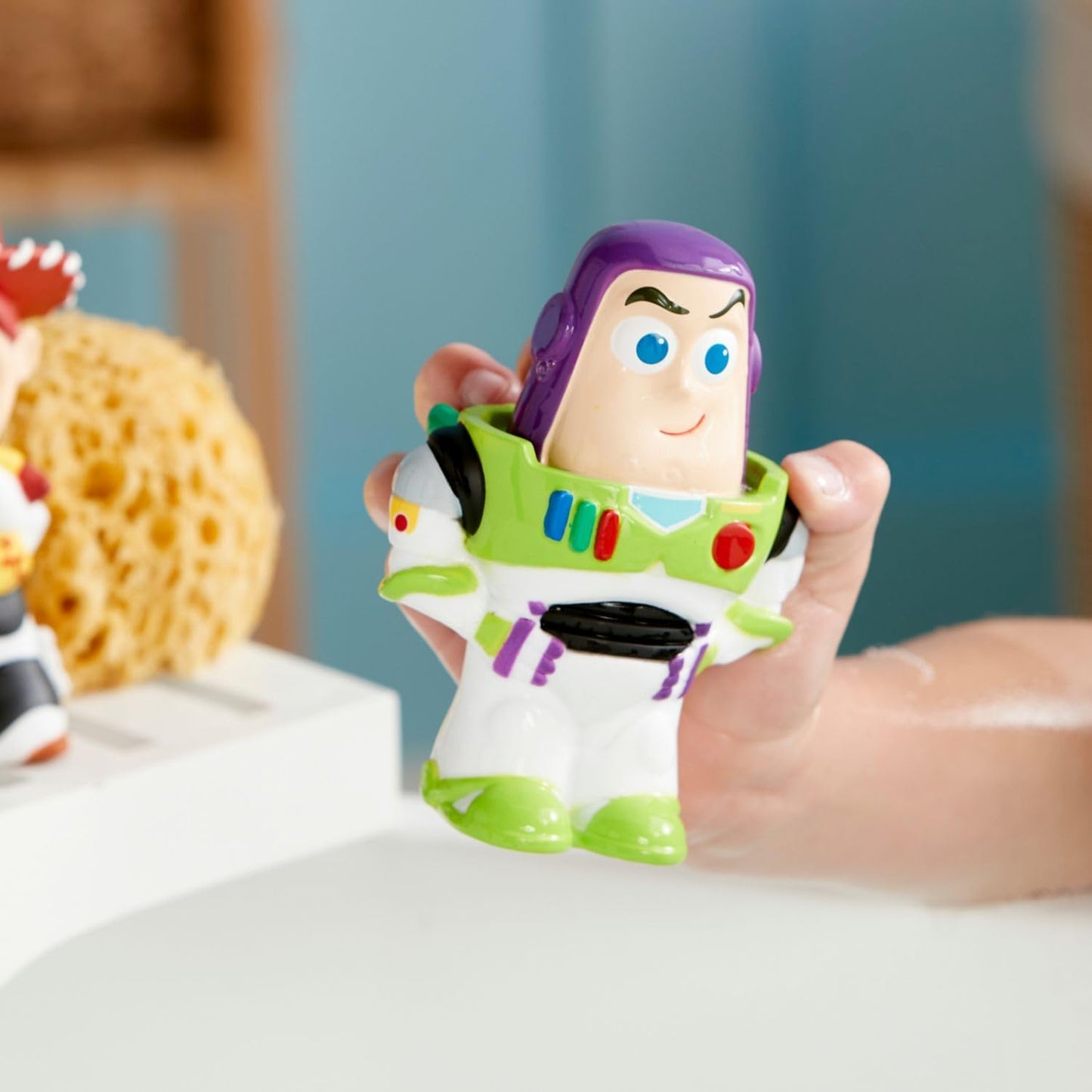 HotDisney Store Official Toy Story Bath Toys Set - Includes 5 Detailed Toys with a Straining Storage Bucket - Bath Time Fun & Water Play Set for Kids