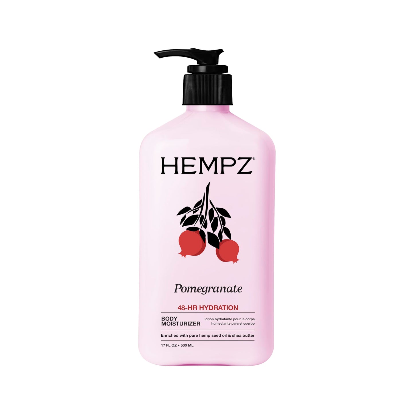HotHempz Original, Natural Hemp Seed Oil Body Moisturizer with Shea Butter and Ginseng, Original Scent, Floral Banana, 17 Fl.Oz ( Packaging may vary )