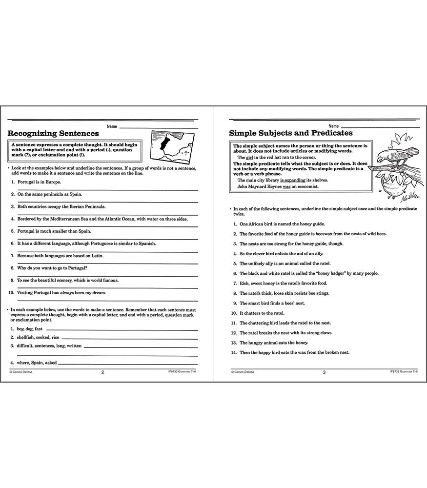 Hot Carson Dellosa | Grammar Reproducible Activities Workbook | 7th–8th Grade, 128pgs (Volume 12)