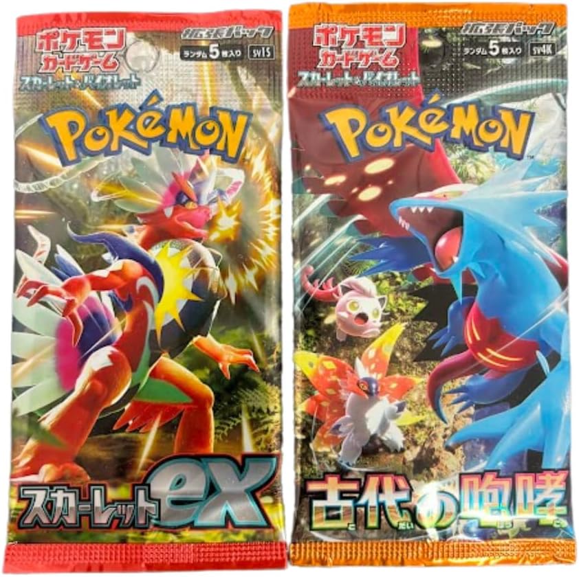 Hot Random Pokemon Japanese Booster Pack Lot of 4