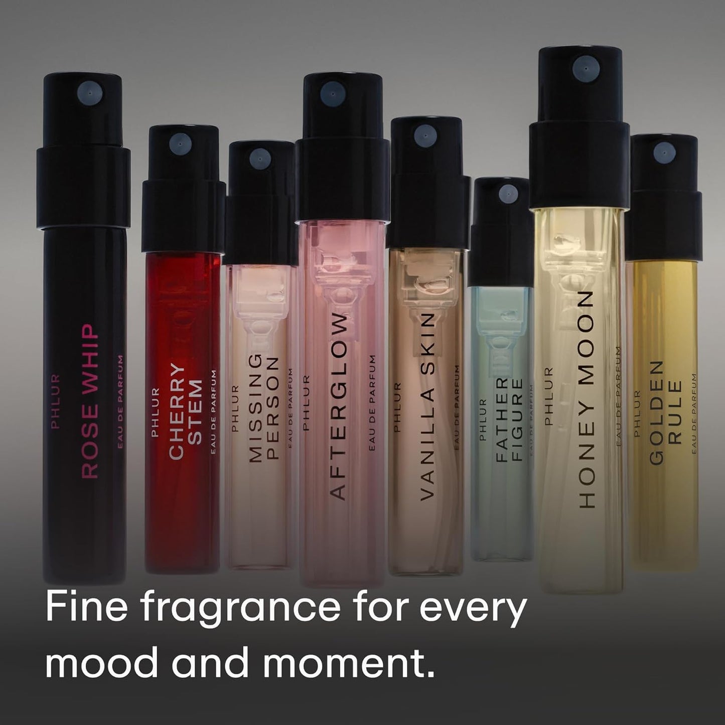 Hot PHLUR Fragrance Discovery Set (2026) - 8pc Perfume Sample Set | Features New Releases Cherry Stem, Afterglow and Honey Moon - 2mL Each, Mini Perfume Fine Fragrance Samples