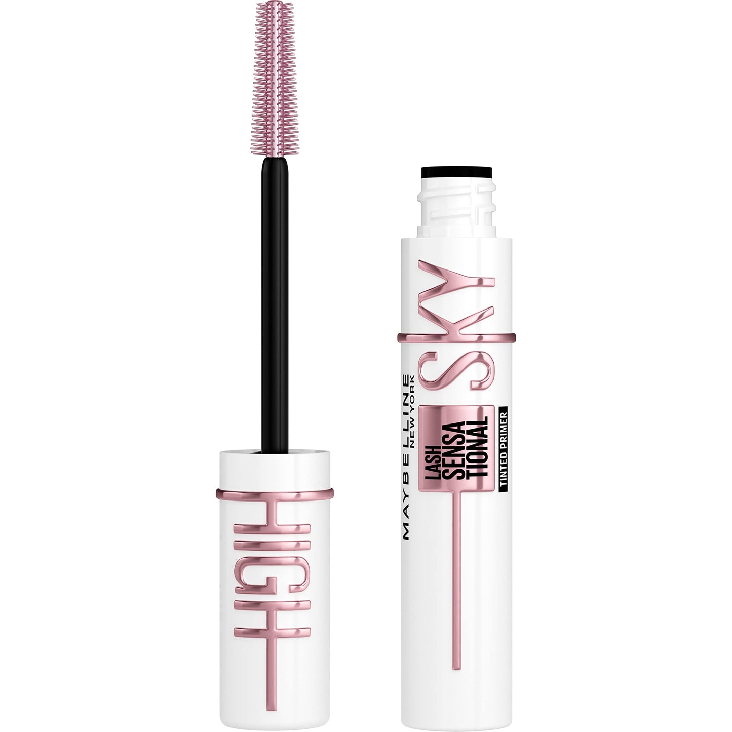 HotMaybelline Lash Sensational Sky High Waterproof Mascara Makeup, Volumizing, Lengthening, Defining, Curling, Multiplying, Buildable Formula, Very Black, 1 Count