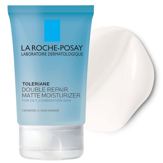 HotLa Roche-Posay Toleriane Double Repair Matte Face Moisturizer, Daily Moisturizer For Oily Skin With Ceramide And Niacinamide For All Skin Tones, Oil Free, Non-Comedogenic, Available with SPF 30