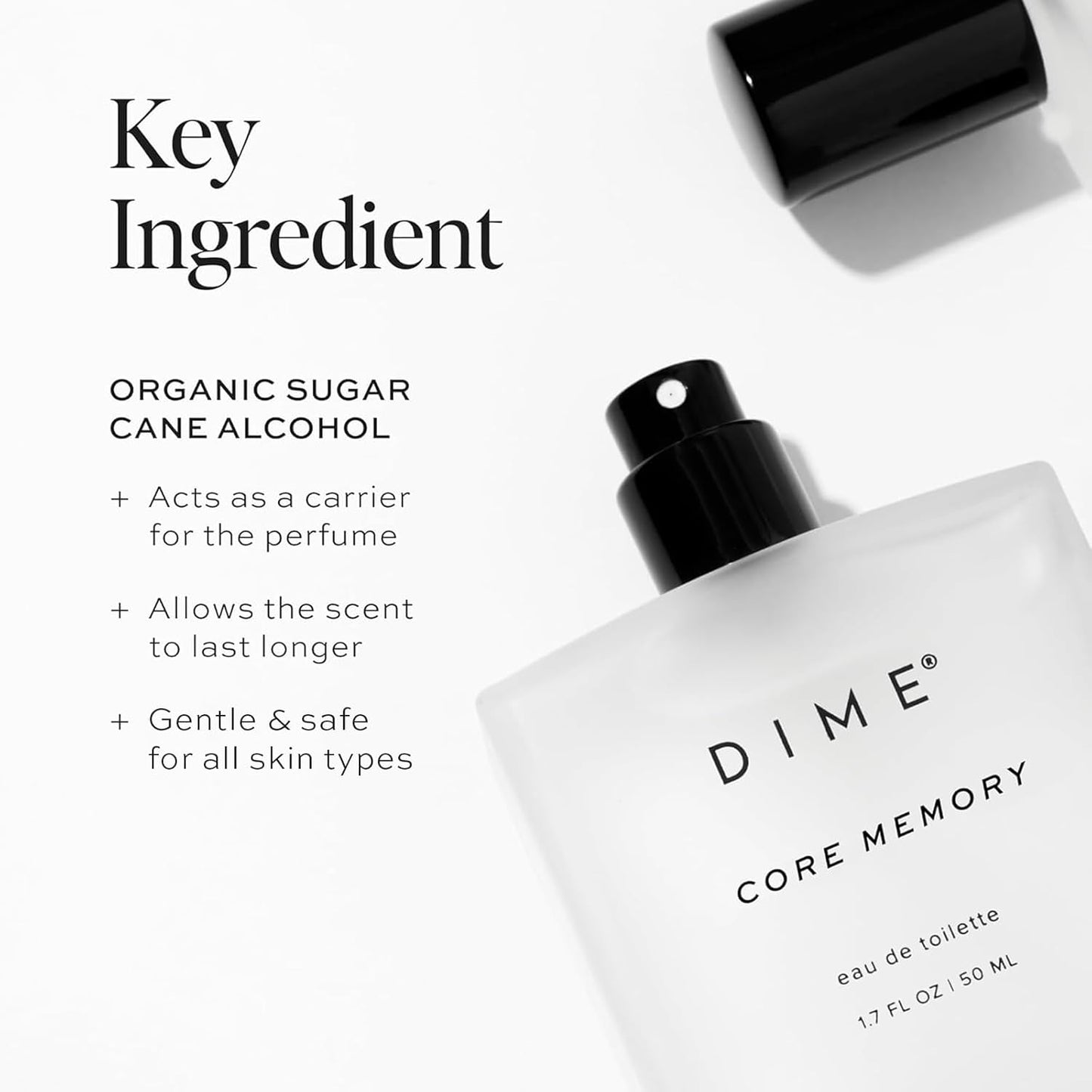 Hot DIME Beauty Core Memory Perfume for Women, Bright & Citrusy Fragrance, 1.7 oz / 50 ml