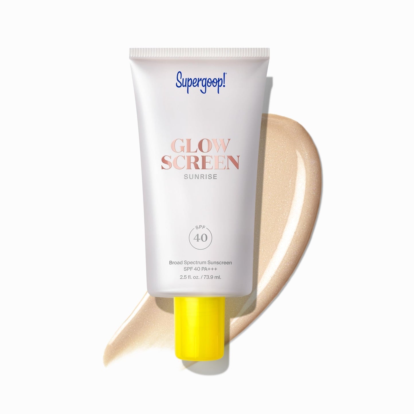 HotSupergoop! Glowscreen SPF 40 - Glowy Primer + Broad Spectrum Tinted Sunscreen - Helps Filter Blue Light - Hydration - Hyaluronic Acid & Vitamin B6