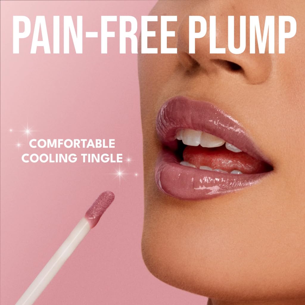 HotBuxom Full-On Plumping Lip Polish, Tinted Lip Plumper Gloss, Plumping Peptides & Vitamin E, High Shine Lip Gloss, Nourishes, Moisturizes & Softens Lips, Vegan