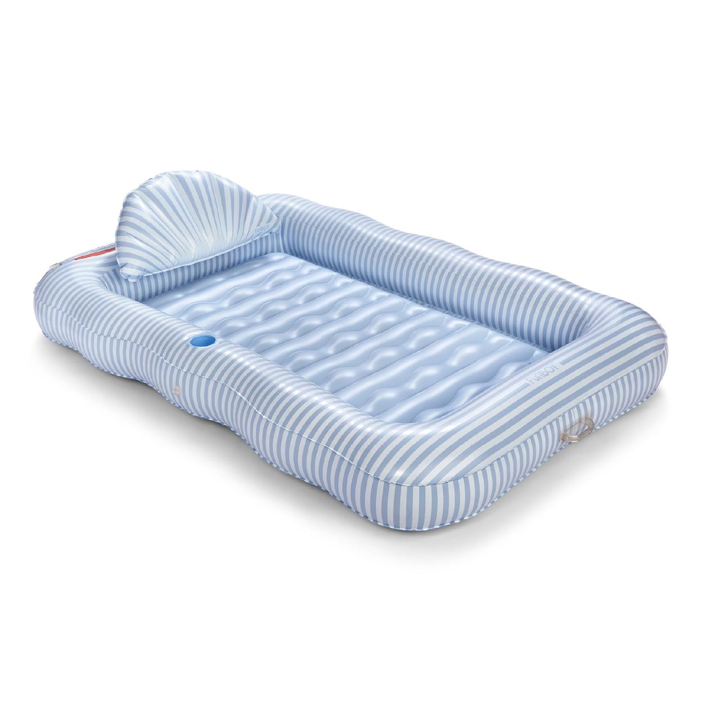Hot FUNBOY Tanning Pool Lounger Float, XL 72'' x 48'' Pool Float with Custom Pillow and Large Cup Holder, Perfect for Pool or Backyard.