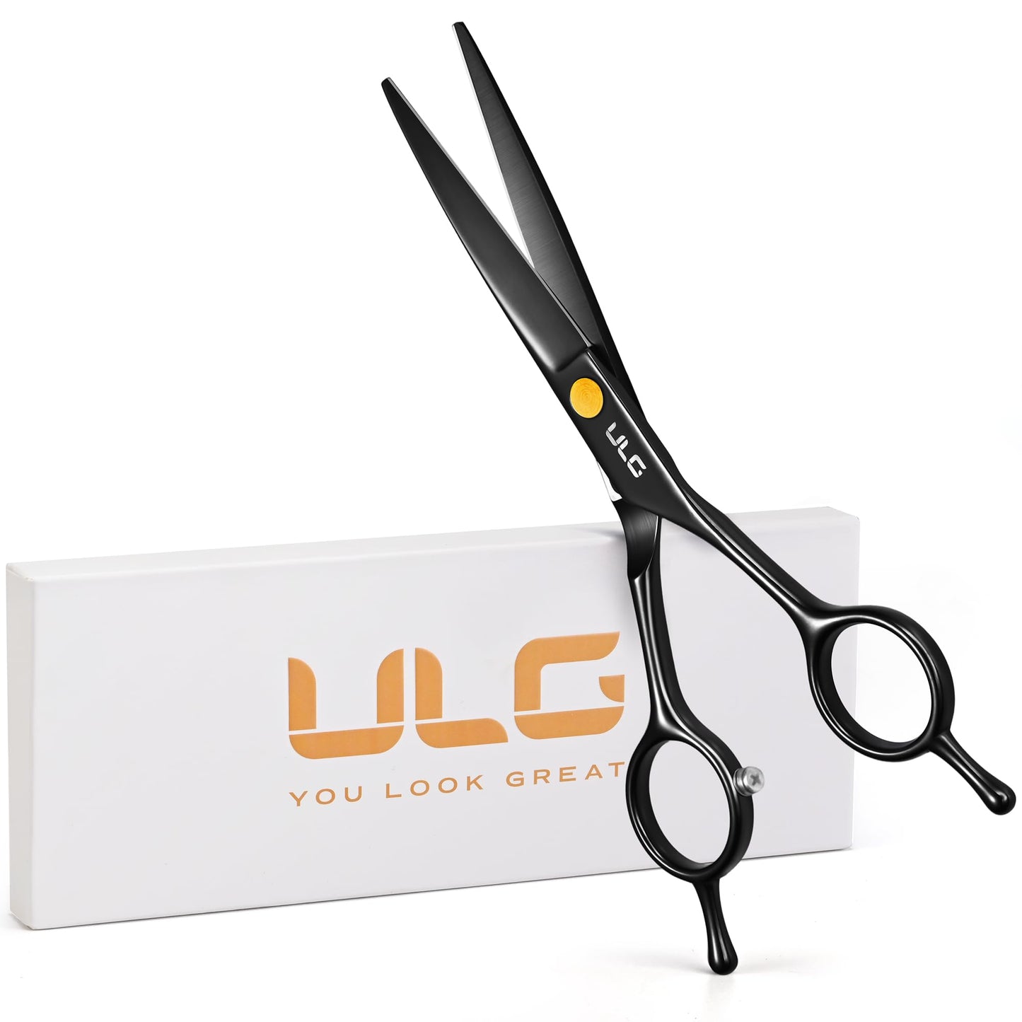 HotHair Cutting Scissors, ULG Professional Hair Scissors 6.5 inch Right-Hand Razor Edge Barber Shears Salon Hair Cutting Shears Made of Japanese Stainless Steel, Hand Sharpened Blue