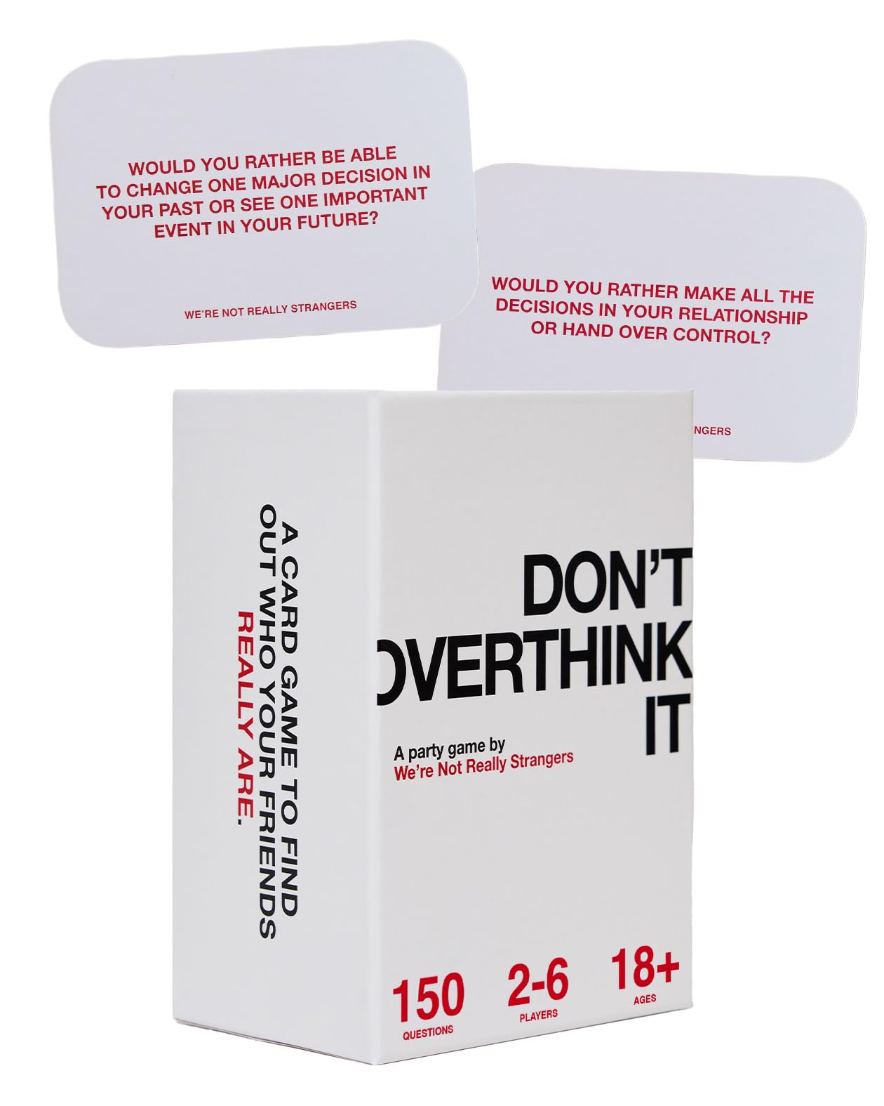 HotWE'RE NOT REALLY STRANGERS Couples Edition Card Game - 150 Conversation Cards for Couples - 2 Player Game for Memorable Date Nights & Game Nights, Ages 15+, 2 Players
