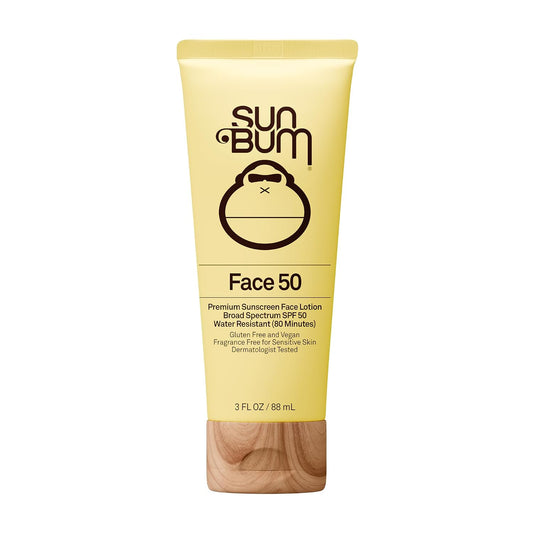 HotSun Bum Original SPF 50 Sunscreen Face Lotion - Broad Spectrum Moisturizing Facial Sunscreen with Vitamin E - Travel Size - 3 oz