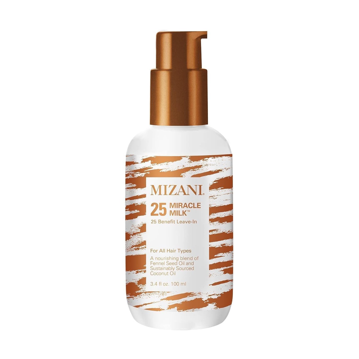 HotMizani 25 Benefit Miracle Milk - Leave in Conditioner for Curly Hair, With Coconut Oil, Curl Detangler Spray, Anti Frizz Heat Protectant, No Drying Alcohols, Paraben-Free