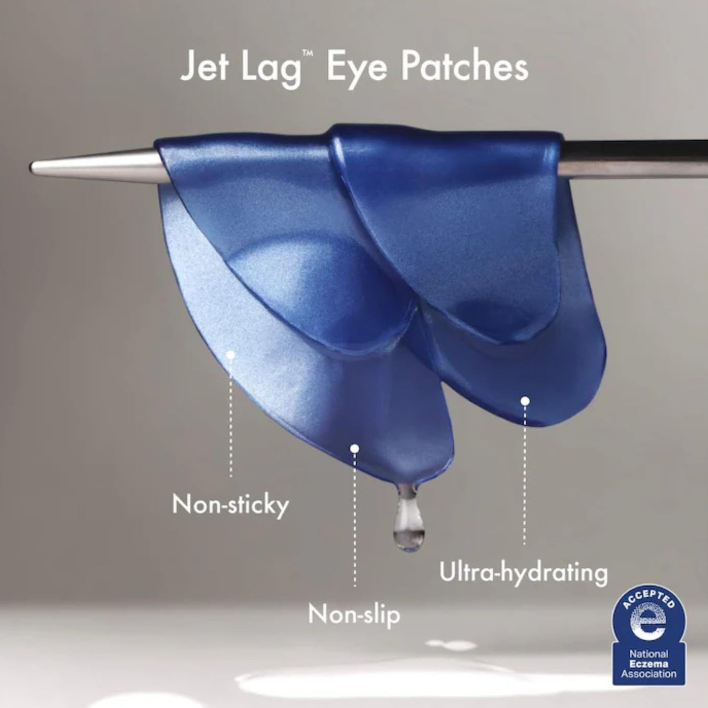 HotSummer Fridays Jet Lag Hydrating Eye Patches - De-puffing Hydrogel Under Eye Masks with Hyaluronic Acid, Caffeine + Peptides - Soothing + Refreshing At-Home + Travel Skin Care (6 Pairs)