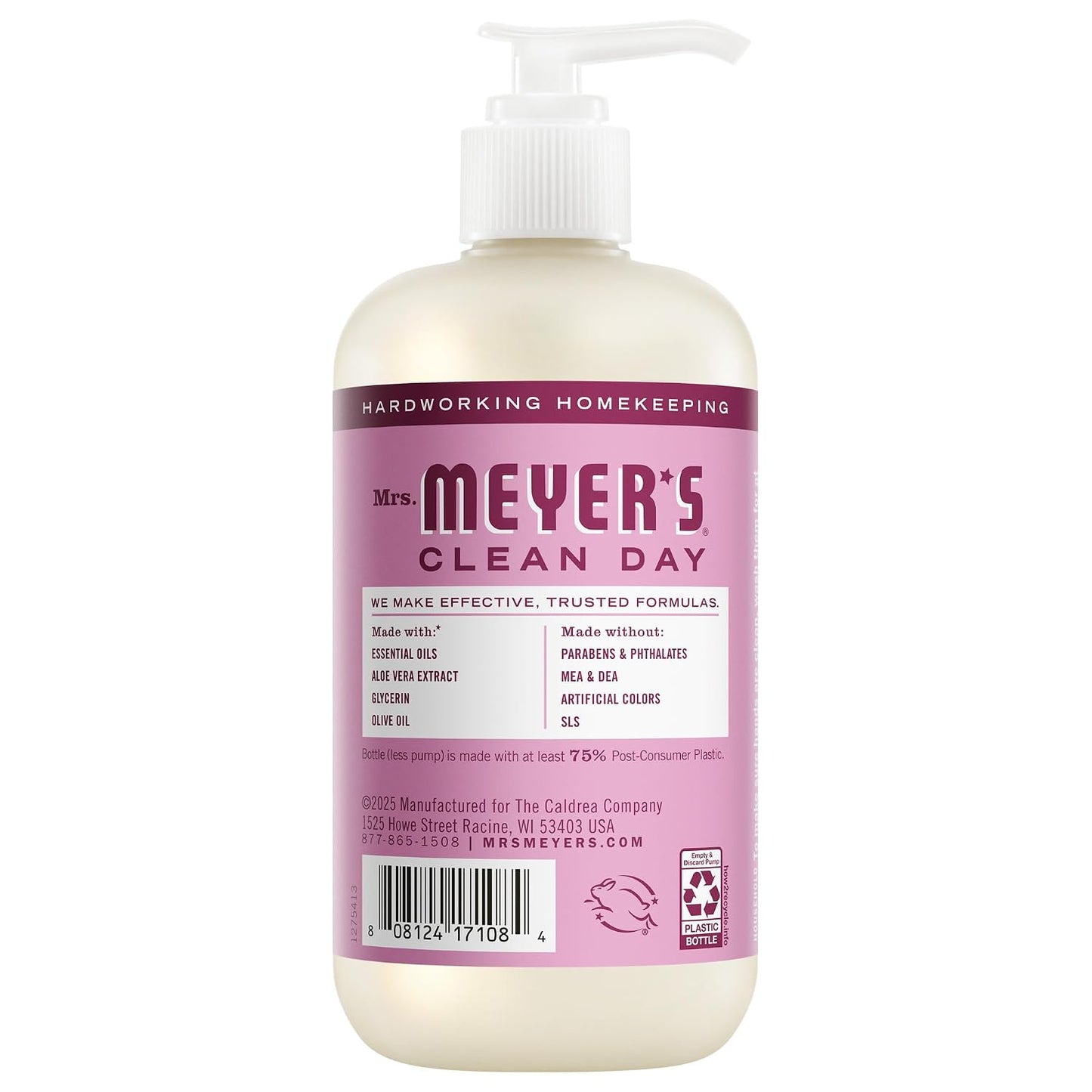 HotMRS. MEYER'S CLEAN DAY Hand Soap, Peony Scent, 12.5 Fl Oz Bottle - 3 Pack