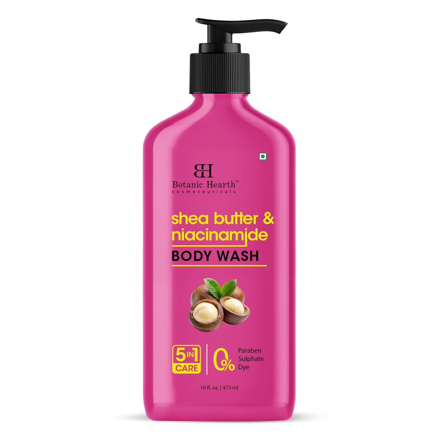 HotBotanic Hearth Tea Tree Body Wash, 16 Fl Oz (473 ml) Pack of 2 | With Tea Tree Oil, Peppermint & Sea Buckthorn | Gently Cleanses, Refreshes & Nourishes Skin | Sulfate & Paraben Free | For Men & Women
