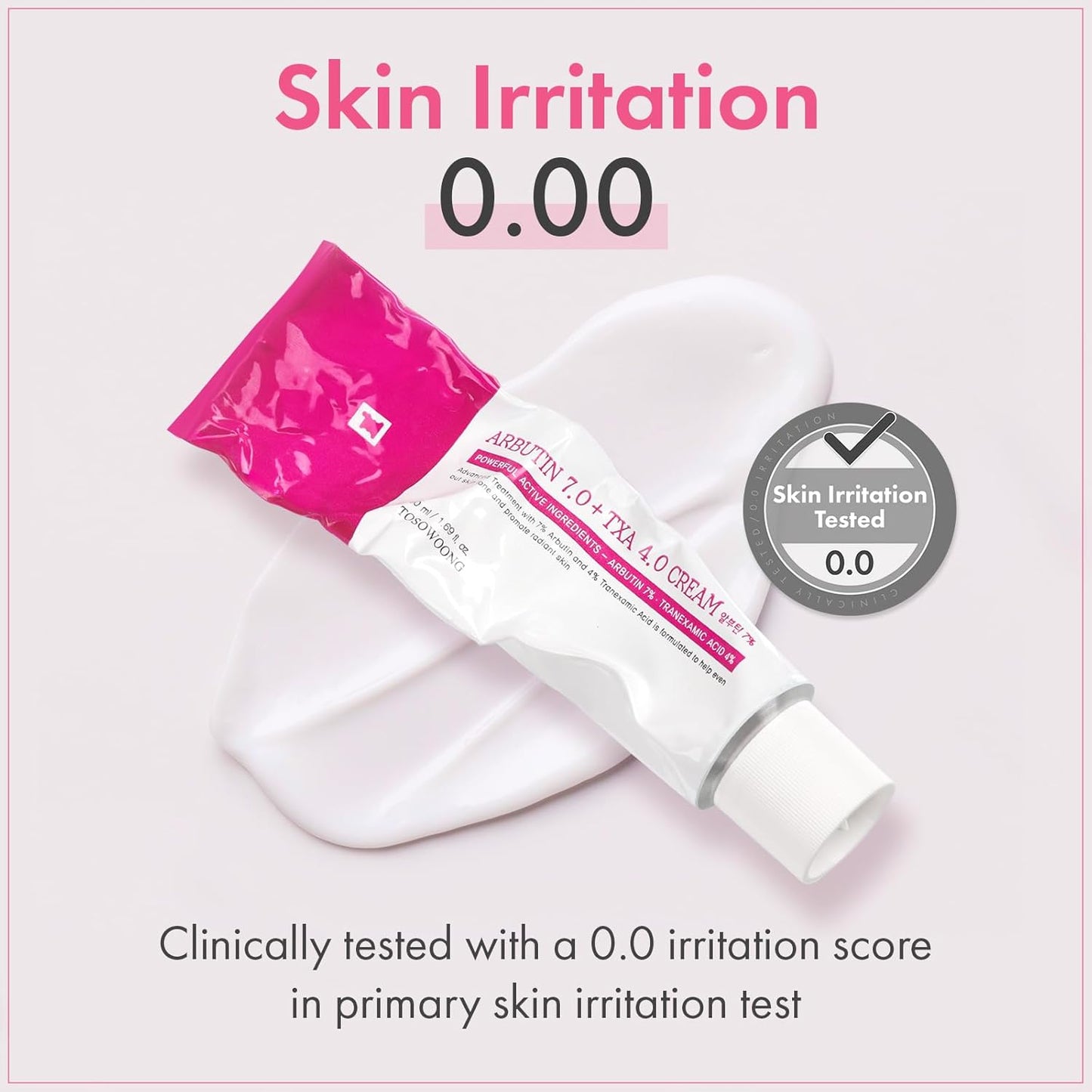 HotTOSOWOONG Arbutin 7% + Tranexamic Acid 4% Cream, 70,000ppm Arbutin, 40,000ppm TXA, Niacinamide, Glutathione, Dark Spots, Freckle, Blemishes, Pigmentation, Korean Skin Care, 50ml, 1.69 fl.oz.