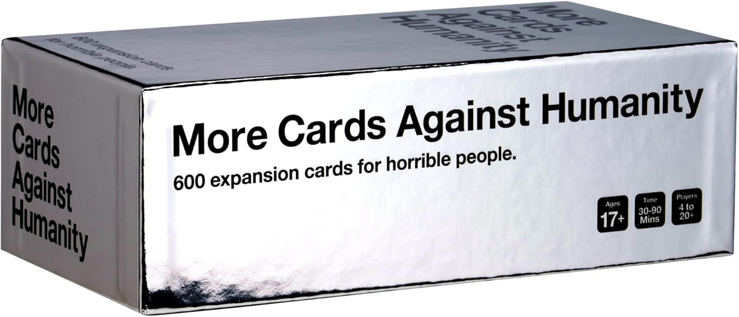 Hot More Cards Against Humanity • 600-card Essential Expansion • Includes The Best Cards from The Red, Blue, & Green Boxes
