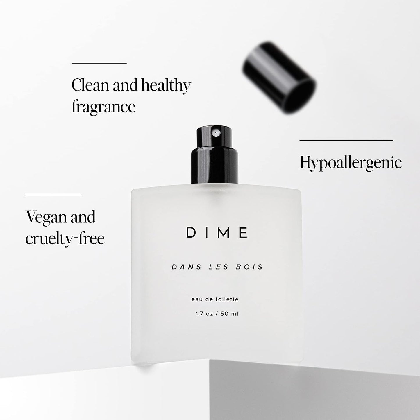 Hot DIME Beauty Perfume Dans Les Bois - Woody Floral Perfume for Women with Cedarwood, Saffron & Night Jasmine, Clean Fragrance, Eau de Toilette, Vegan, 1.7 oz / 50 ml
