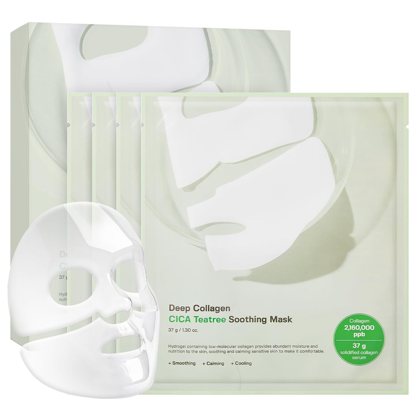 HotSUNGBOON EDITOR Deep Collagen Overnight Mask Hydrating Mask for Glass Skin, Wrinkle Care, Firming & Pore Refining 2,160,000PPB Collagen + 9 Peptides Korean Skincare, 4ea, Gifts for Women
