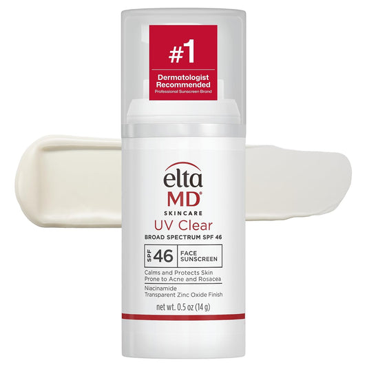 HotEltaMD UV Clear Face Sunscreen SPF, Oil-Free Sunscreen with Zinc Oxide, Dermatologist Recommended