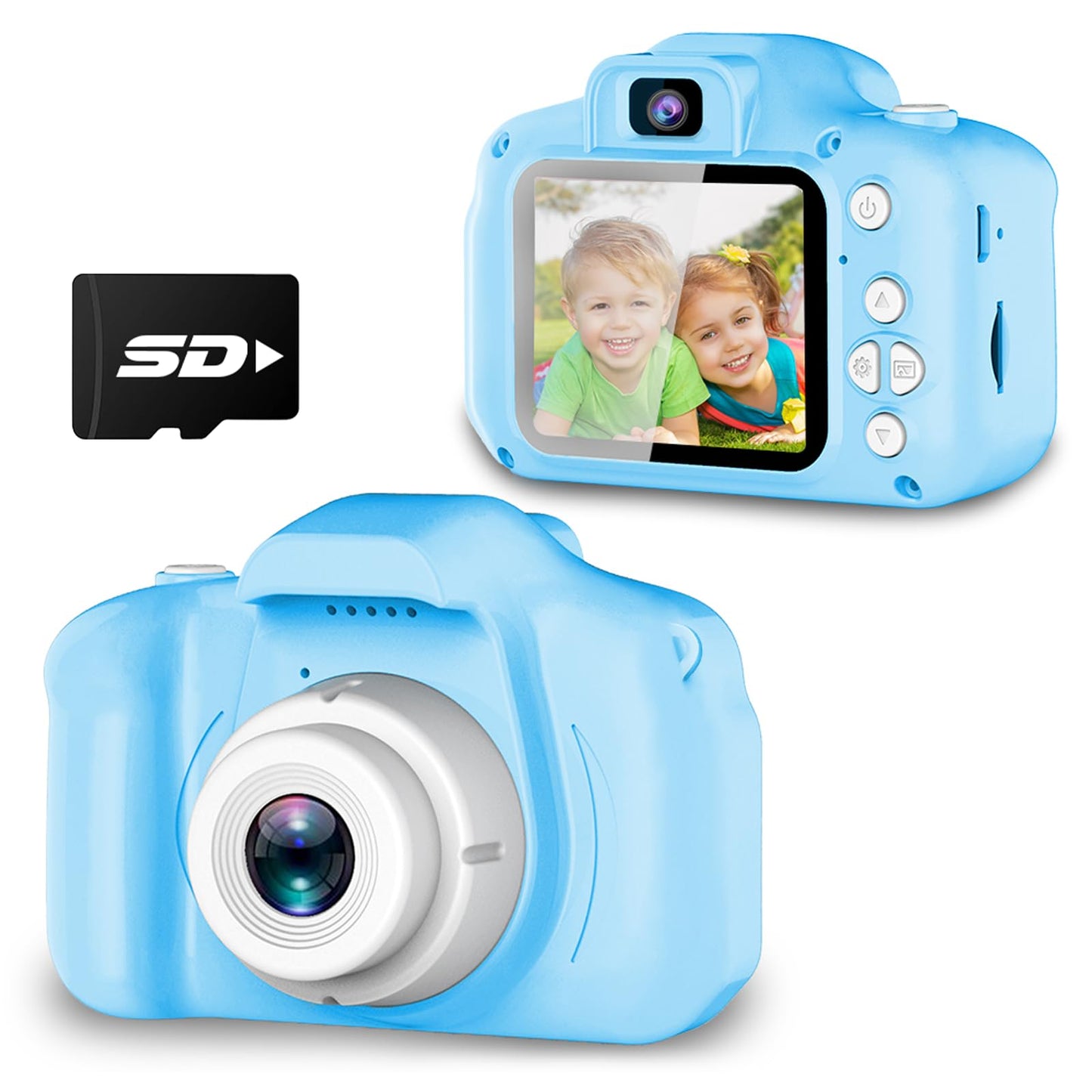 Hot Seckton Upgrade Kids Selfie Camera, Christmas Birthday Gifts for Boys Age 3-9, HD Digital Video Cameras for Toddler, Portable Toy for 3 4 5 6 7 8 Year Old Boy with SD Card-Navy Blue