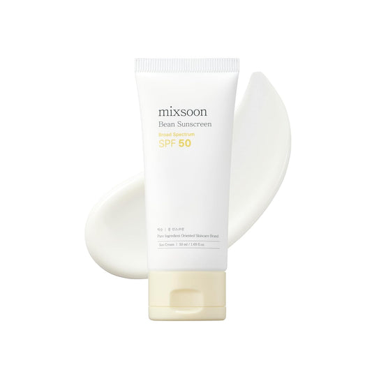 Hotmixsoon Bean Sunscreen-Lightweight Airy Texture SPF 50 No Pilling Korean Sunscreen for Face, No White Cast, Non-Sticky Stocking Stuffers 50ml / 1.69 fl.oz. Korean Glass Skin Care (Bean, 1.69)
